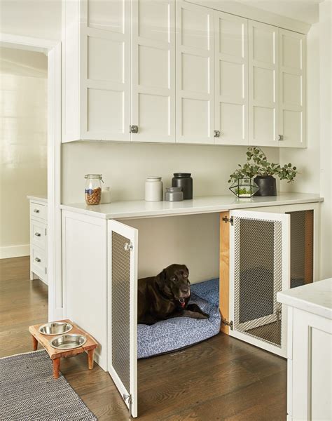 under counter dog crate ideas